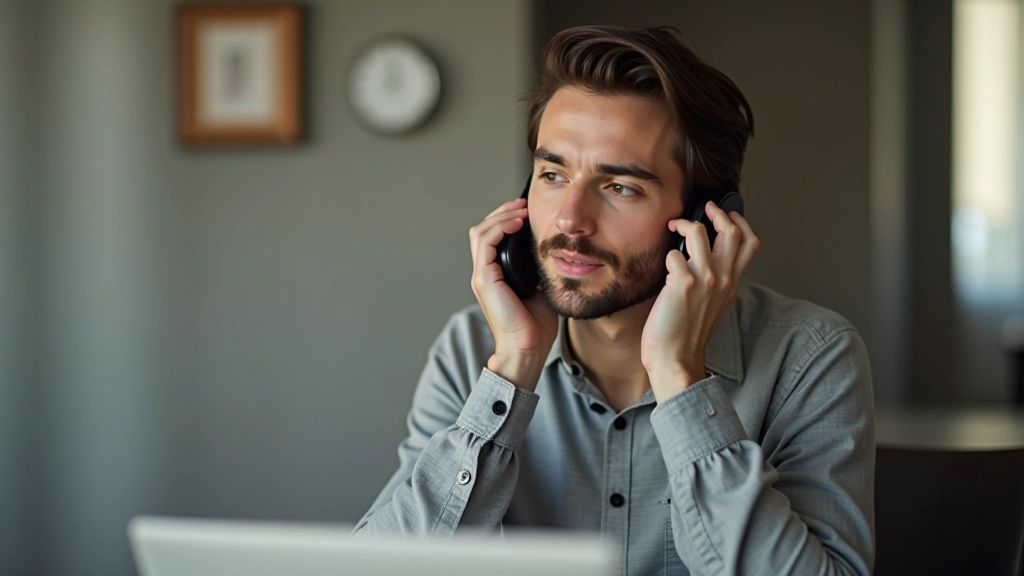 Person on phone during customer service call discussing subscription cancellation