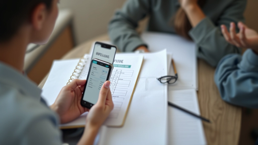 Smartphone and notebook showing hidden subscription tracking checklist